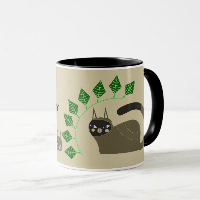 TAZA DE GATO PARA CUMPLEAÑOS (Anverso derecho)