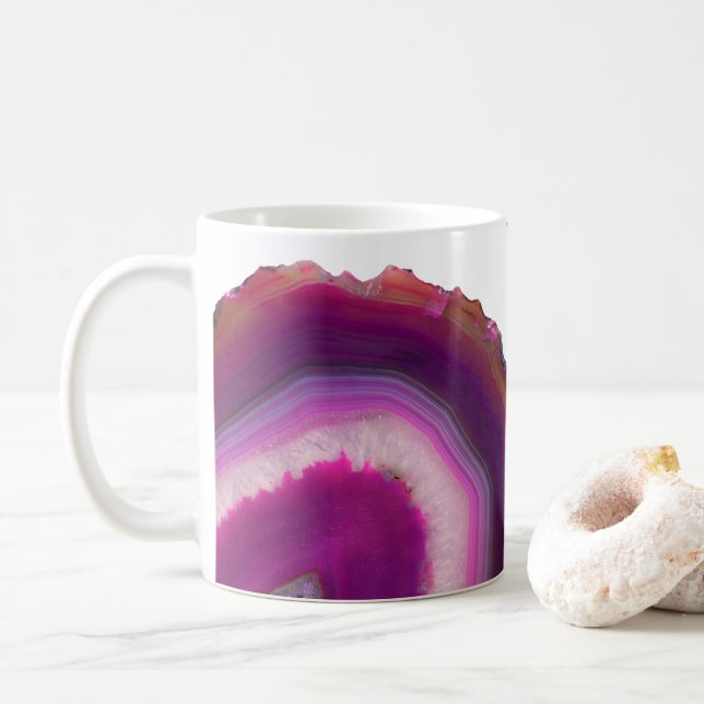 Taza de Geode de la ágata (Con donut)