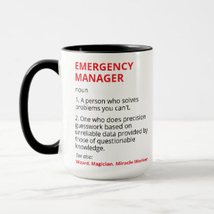 Taza de Gerente de Emergencia para Regalos de Gere