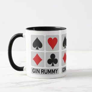 Taza de Gin Rummy - elige estilo y color