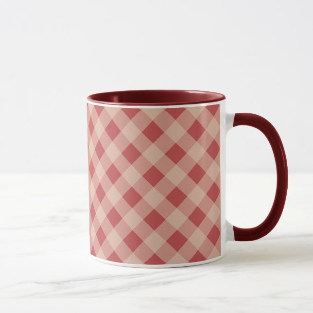 Taza de Gingham Campestre (Derecha)
