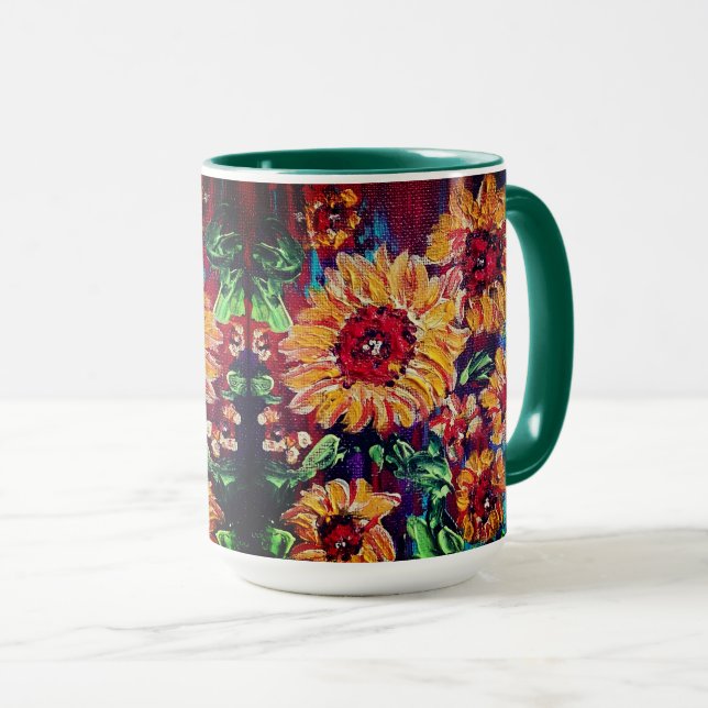 Taza de girasoles (Anverso derecho)