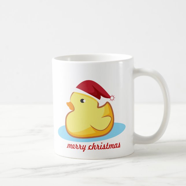 Taza de goma amarilla del pato de las Felices (Derecha)