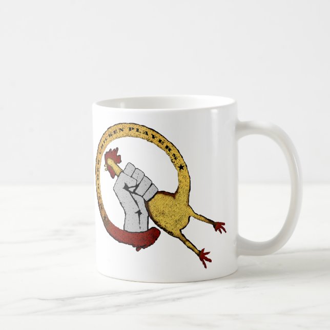 Taza de goma de los jugadores del pollo (Derecha)