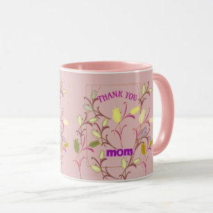 TAZA DE GRACIAS MAMÁ ARTE SIMPLE REGALO PARA CUALQ