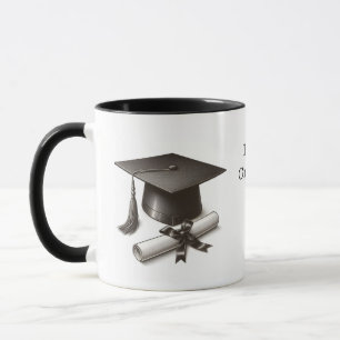 Taza de graduación elegante
