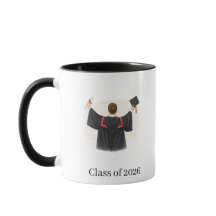 Taza de graduación ilustrada de la promoción de 20