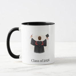 Taza de graduación ilustrada de la promoción de 20