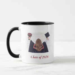 Taza de Graduación Ilustrada de la Promoción de 20