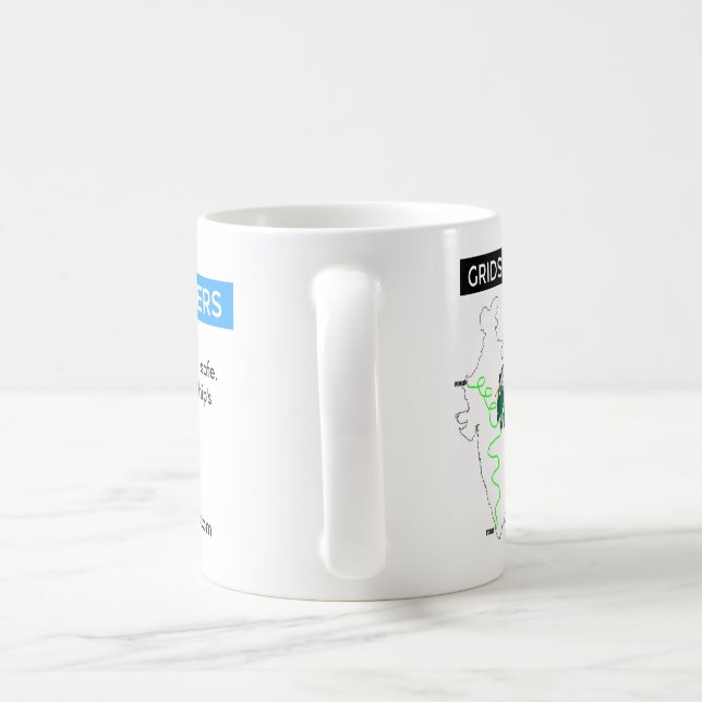 Taza de GRIDSKIPPERS con el mapa y los (Mango)