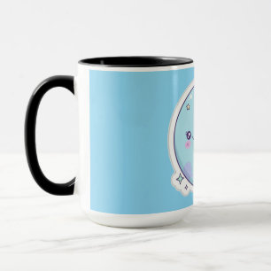 Taza de Guardería de Bebé Kawaii Luna y Estrella D