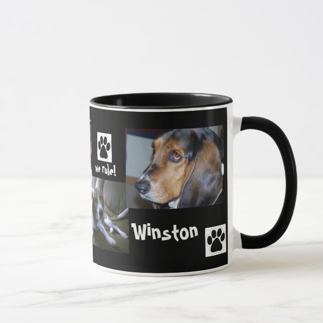 Taza de Guinness y de Winston (Derecha)