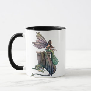 Taza de Hada y Dragón por Molly Harrison