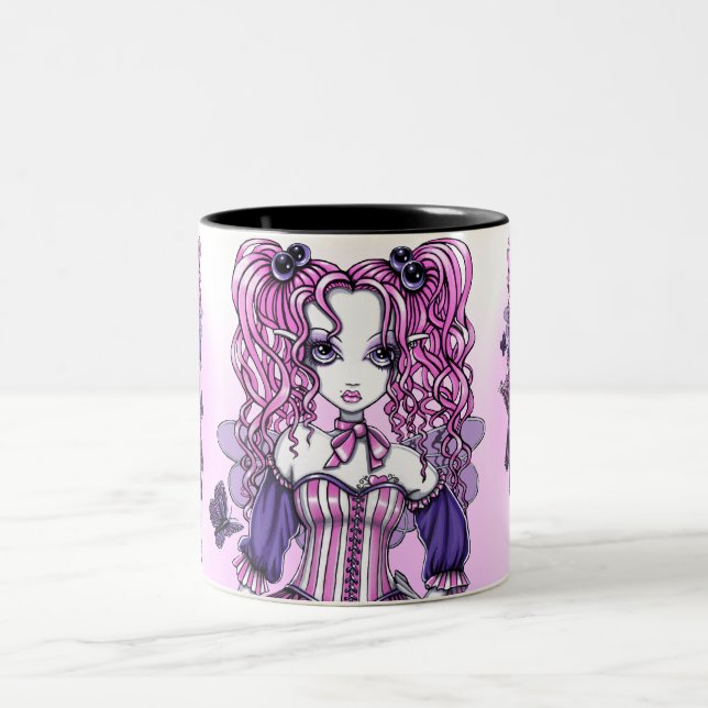Taza de hadas del arte de la tarjeta del día de (Centro)