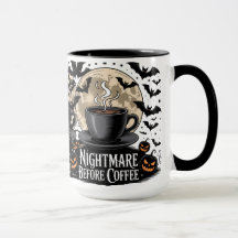 Taza de Halloween Antes de la Pesadilla del Café