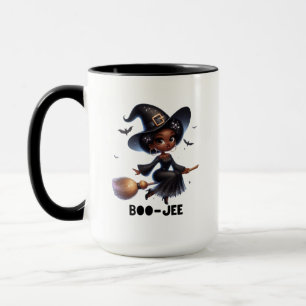 Taza de Halloween Bruja Negra BOO-JEE