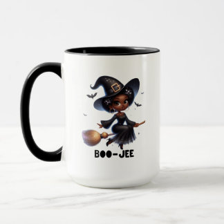 Taza de Halloween Bruja Negra BOO-JEE