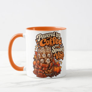 Taza de Halloween con la leyenda 'Impulsado por Ca
