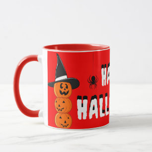 Taza de Halloween de calabaza