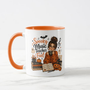 Taza de Halloween de combustible para profesor de 