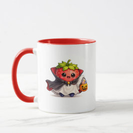 Taza de Halloween de fresa vampiro linda