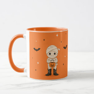Taza de Halloween de Momia Kawaii Adorable