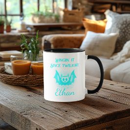Taza de Halloween de neón personalizable - Diseño 