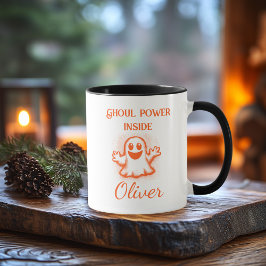 Taza de Halloween de neón personalizada - Diseño d