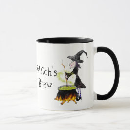 Taza de Halloween del Brew de la bruja