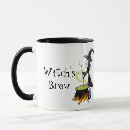 Taza de Halloween del Brew de la bruja