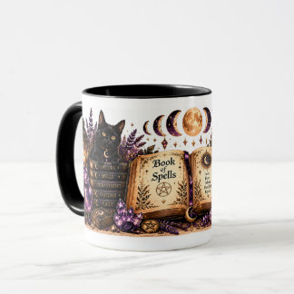 Taza de Halloween del Libro de Hechizos
