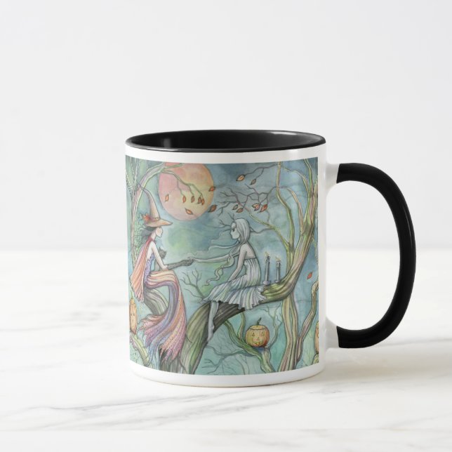Taza de Halloween Fantasma Bruja Gótica (Derecha)
