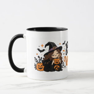 Taza de Halloween linda – Taza de café acogedora y