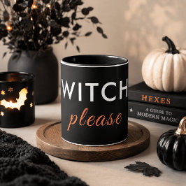 Taza de Halloween Modern Witch Please – Minimalist