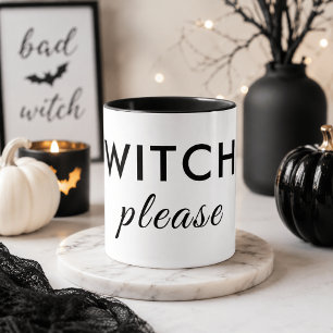 Taza de Halloween Modern Witch Please – Minimalist
