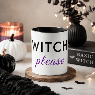 Taza de Halloween Modern Witch Please – Minimalist