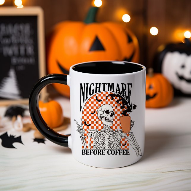Taza de Halloween Nightmare Before Coffee (Subido por el creador)