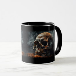 Taza de Halloween Skull Smoke