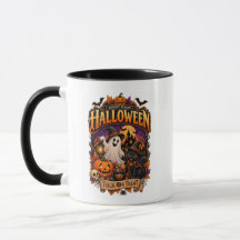 Taza de Halloween Taza de Truco o Trato de Café de