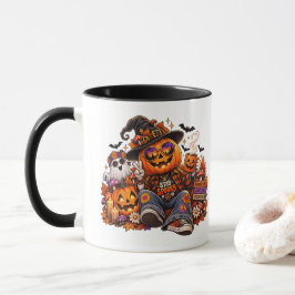 Taza de Halloween Vibraciones de Calabaza | Café d