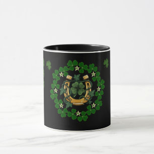 Taza de herradura de la suerte del día de San Patr