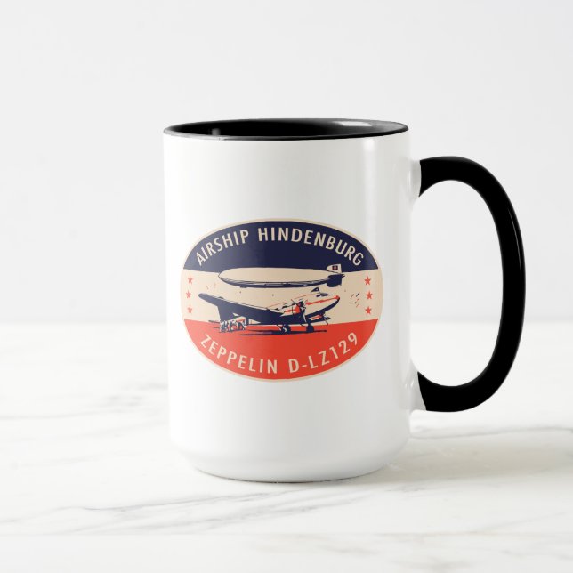 Taza de Hindenburg LZ129 del dirigible del vintage (Derecha)