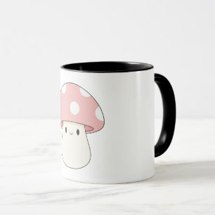 Taza de hongo rosa Kawaii – Seta pastel adorable