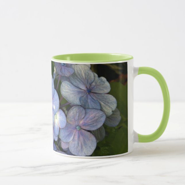 Taza de Hortensia Morada Azul (Derecha)