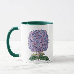 Taza de hortensias de Nantucket: La vida es mejor