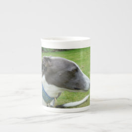 Taza de hueso de porcelana de galgo 3