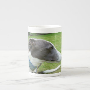 Taza de hueso de porcelana de galgo 3