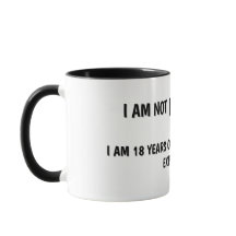 Taza de humor de edad y cumpleaños