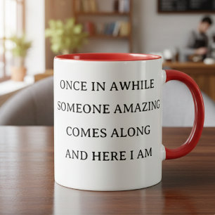 Taza de humor motivacional para uso diario