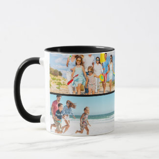 Taza de imagen personalizada con 4 fotos regalo pa